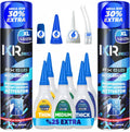 CA Glue with Activator Kit - 3 Viscosities for Wood & Plastic