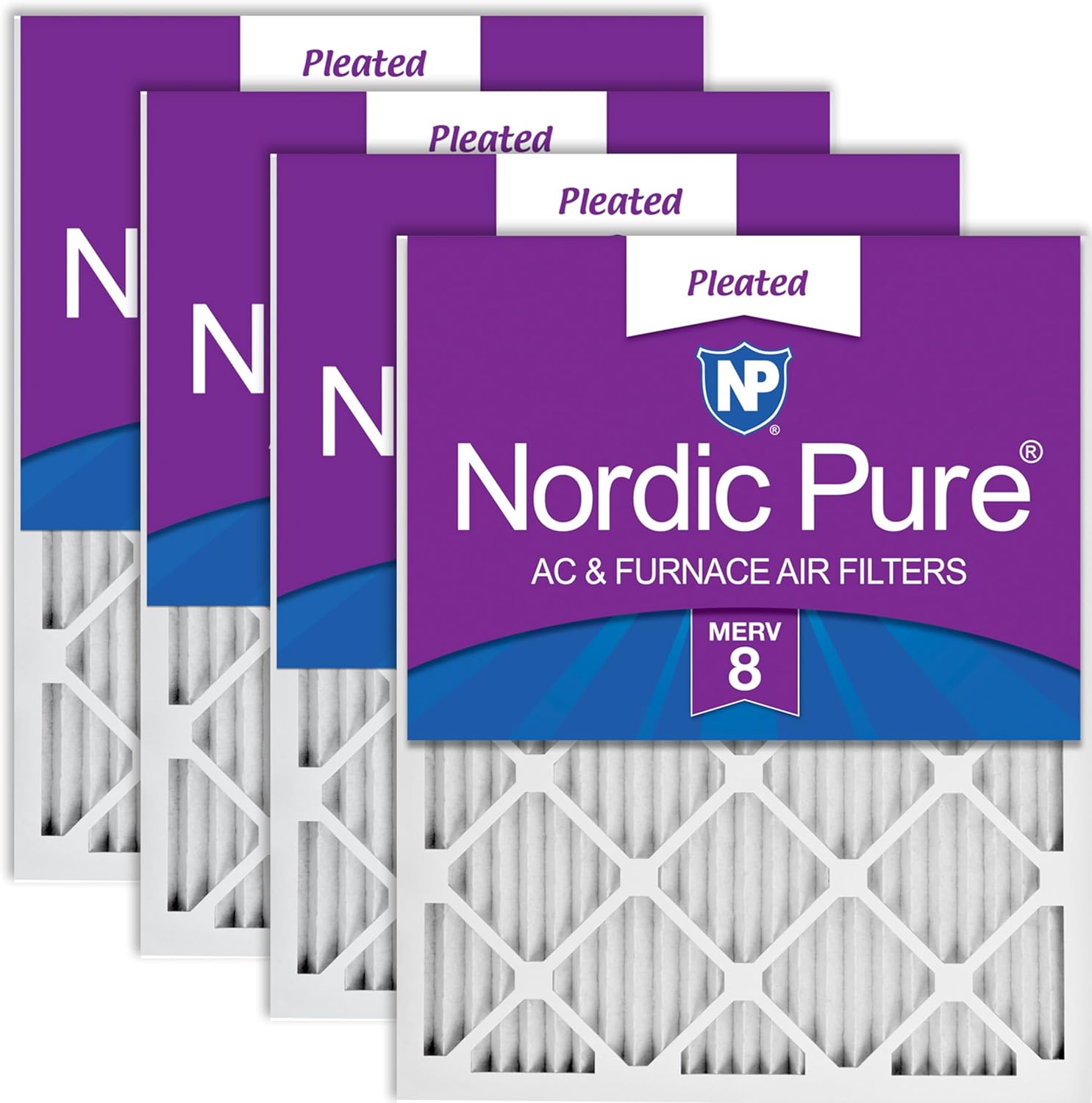 Nordic Pure 14x30x1 MERV 8 Pleated Air Filters for Efficiency