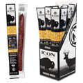 ICON Meats Bison and Pork Snack Sticks - Honey BBQ Flavor 24-Pack