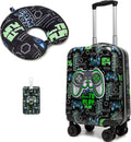 Kids Suitcase Set for Boys 16in Hardside Carry On - Easy 4-Wheel