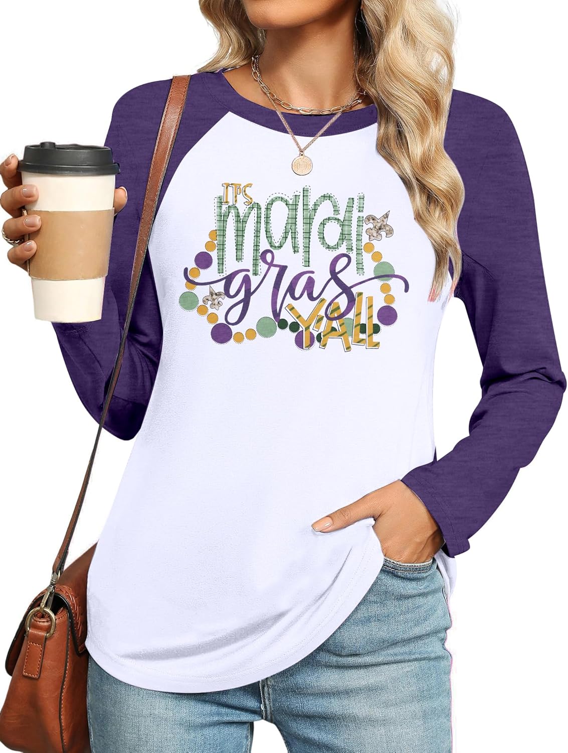 New Orleans Party Raglan Top by MNLYBABY
