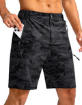 Pudolla Men's Hiking Cargo Shorts 9ft Lightweight Outdoor (Style XRPR)