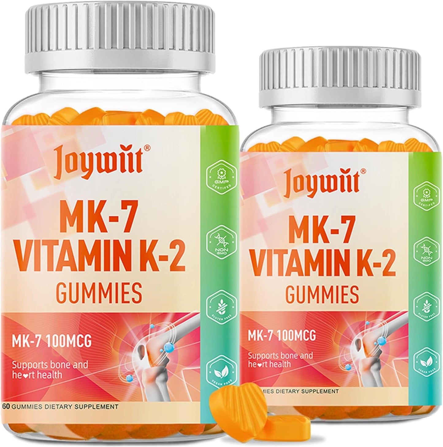 Vitamin K2 MK-7 Gummies for Bone & Heart Support, 120 Count