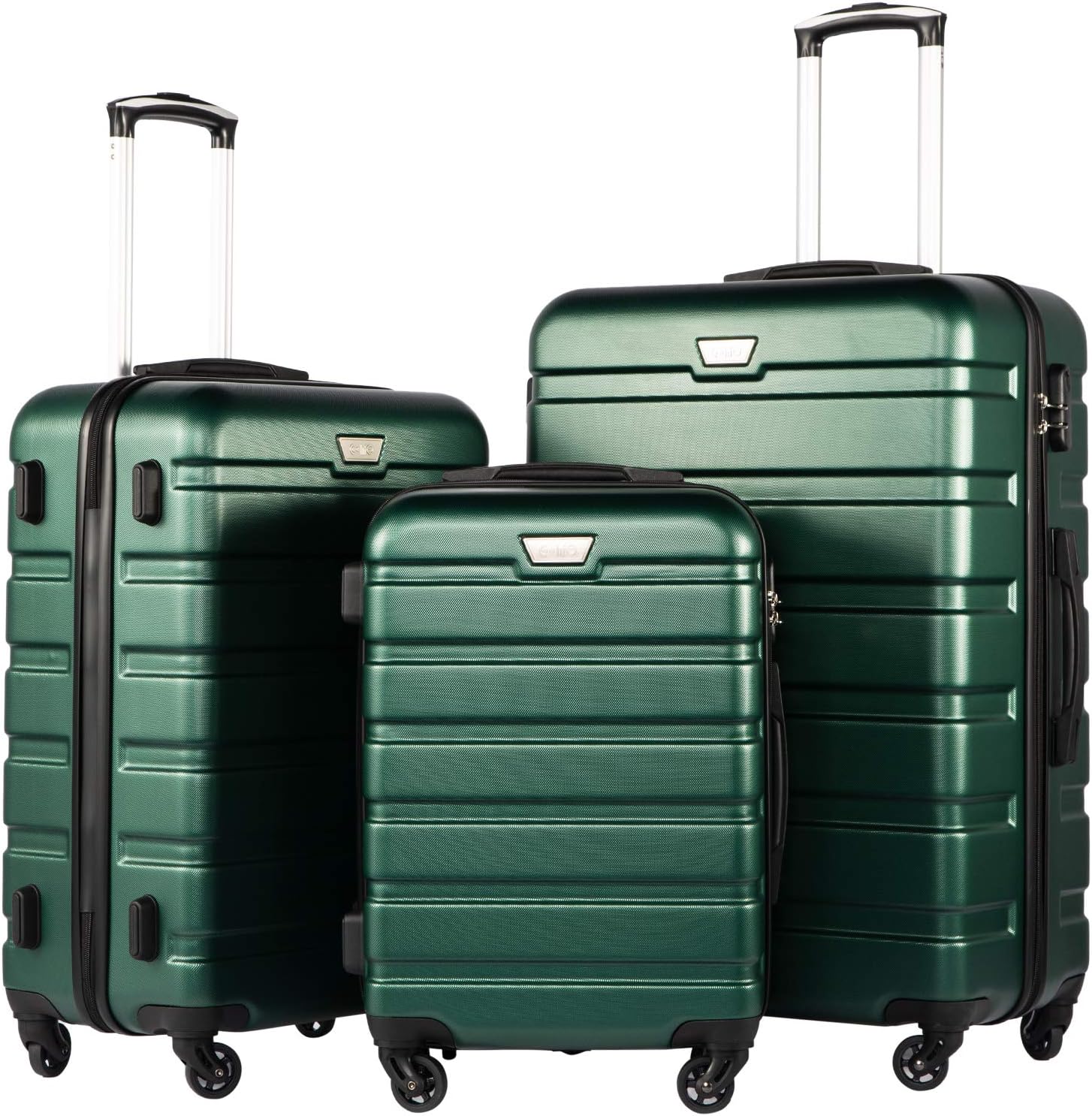 Coolife Luggage 3 Piece Set with TSA Lock for Secure Travel