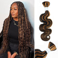 Body Wave Curly #1B/30 Human Braiding Hair 20in - One Bundle