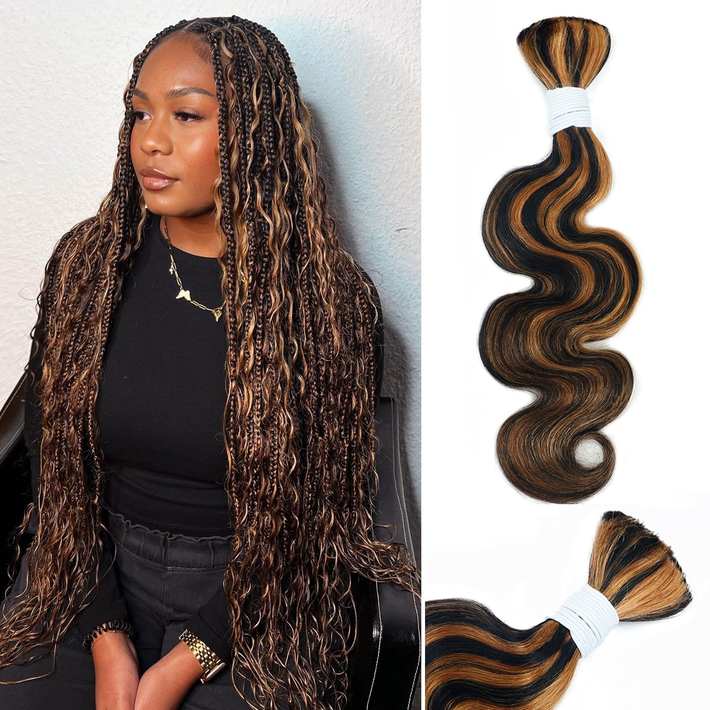 Body Wave Curly Human Braiding Hair for Stunning Styles