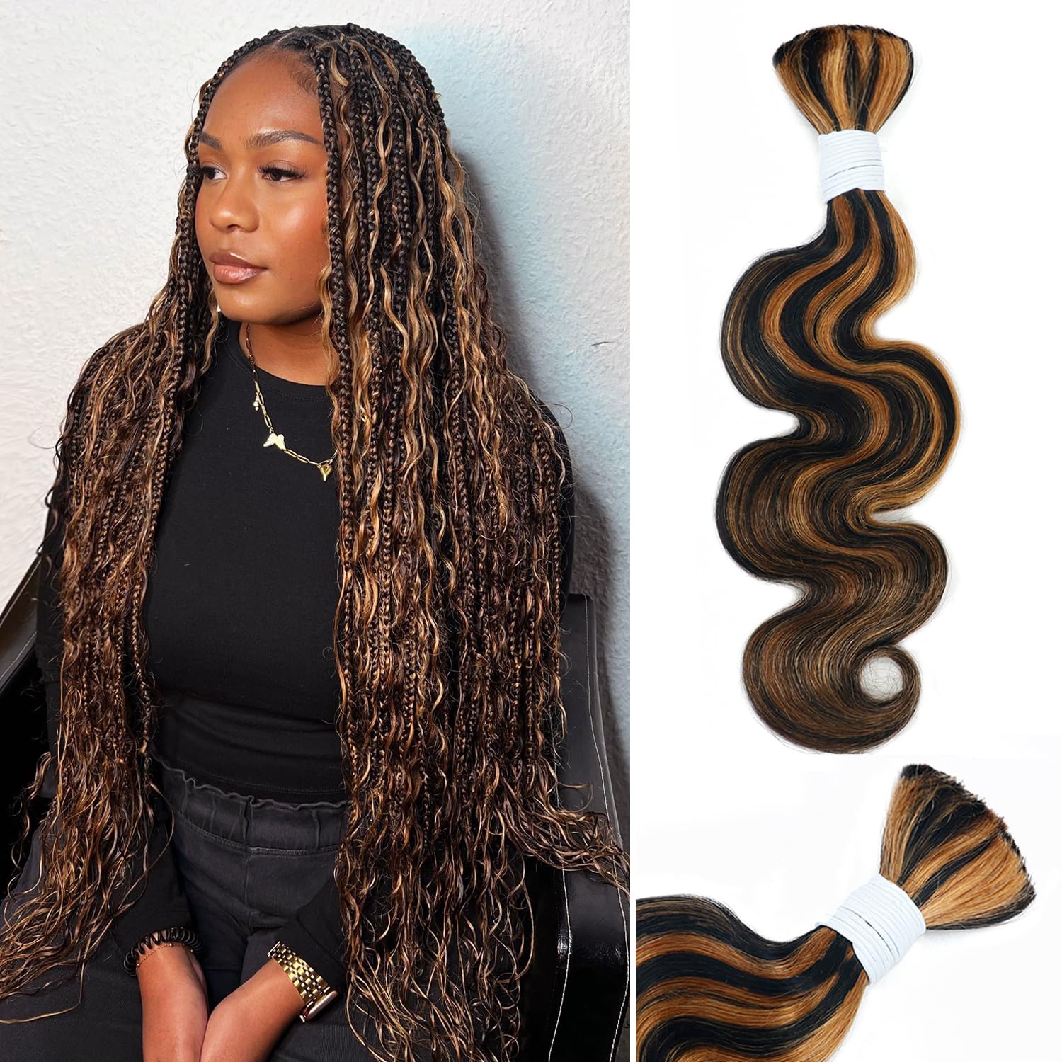 Body Wave Curly Human Braiding Hair for Stunning Styles