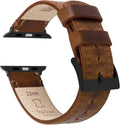 BARTON WATCH BANDS Top Grain Leather Apple Watch Band - Classic Fit