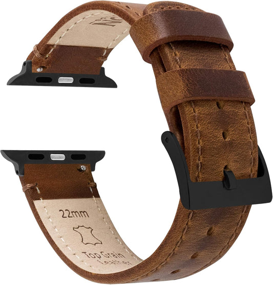 Barton Top Grain Leather Watch Bands - Upgrade Your Apple Watch!