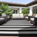 Outdoor Rug 8 x 10 ft Reversible Plastic Straw Rug - Waterproof Patio