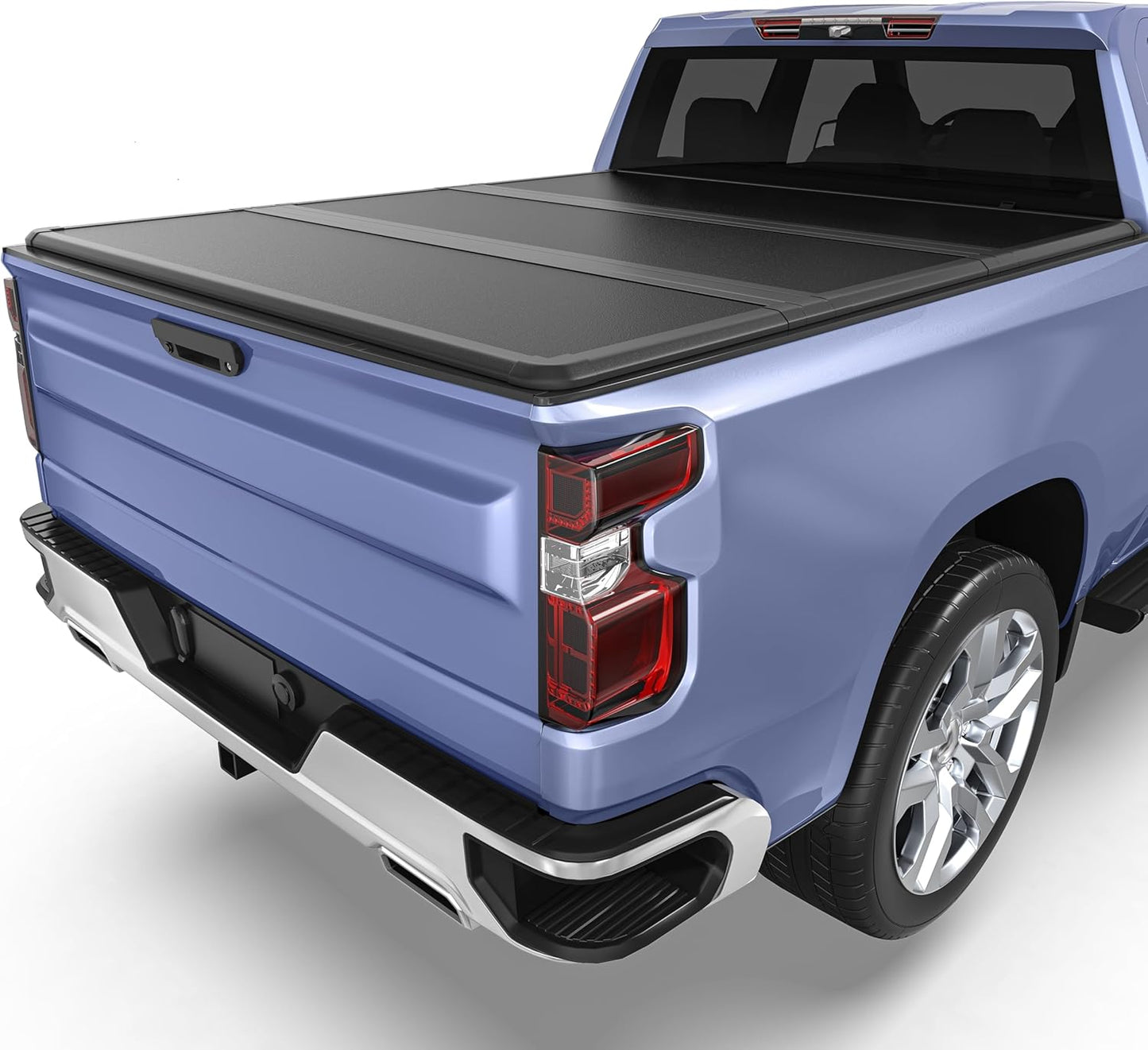 FRP Hard Tri-fold Tonneau Cover for Chevy Silverado 1500 2019-2025