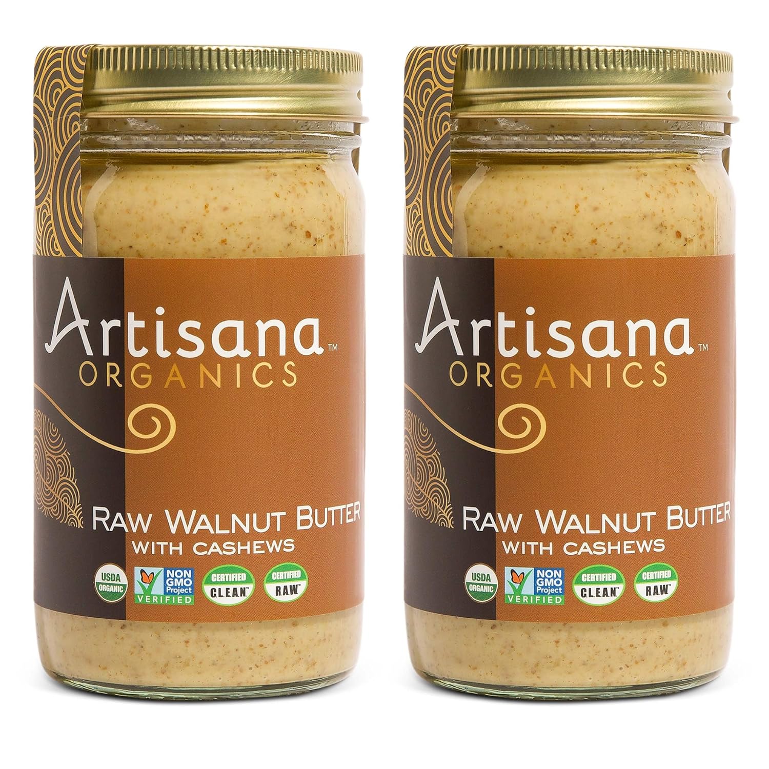Artisana Organics Raw Walnut Butter with Cashews - 2-Pack