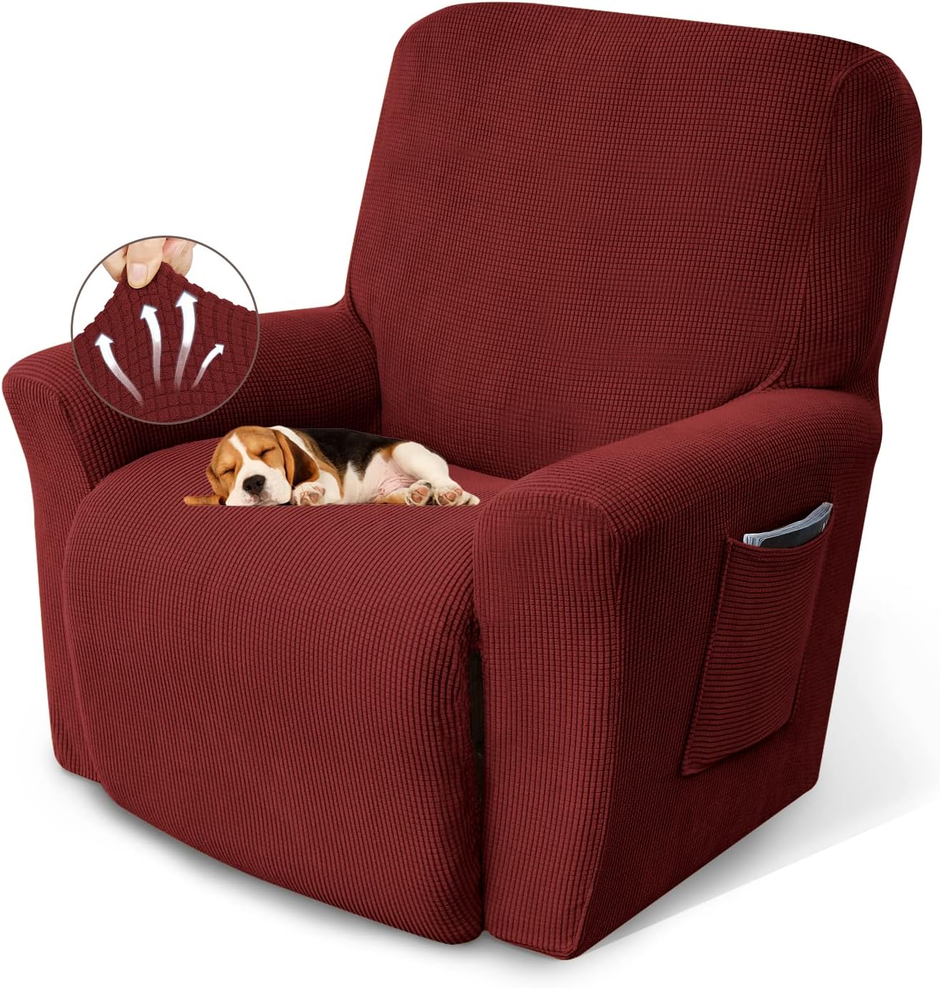 KEKUOU Recliner Chair Covers for Lazy Boy Recliner Protection