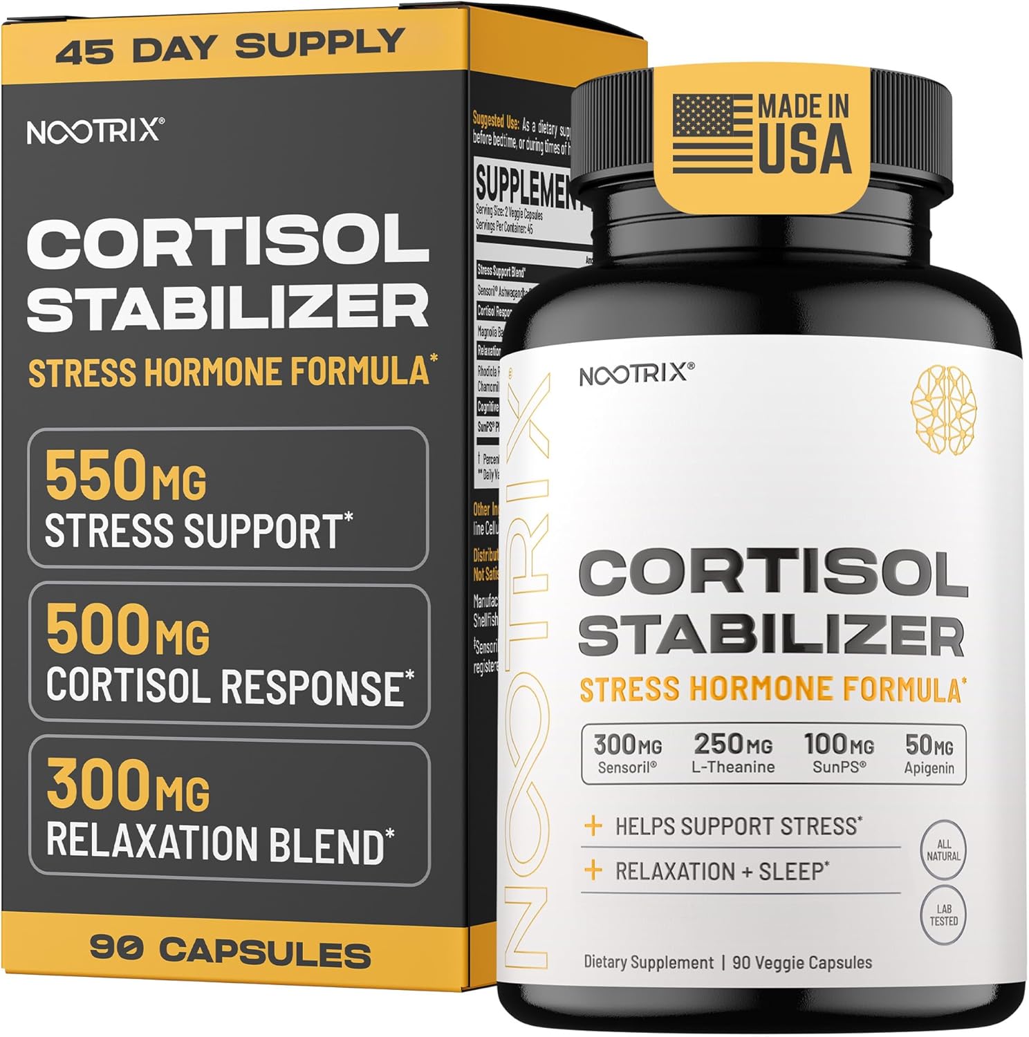 Cortisol Manager Supplement for Deep Sleep and Relaxation