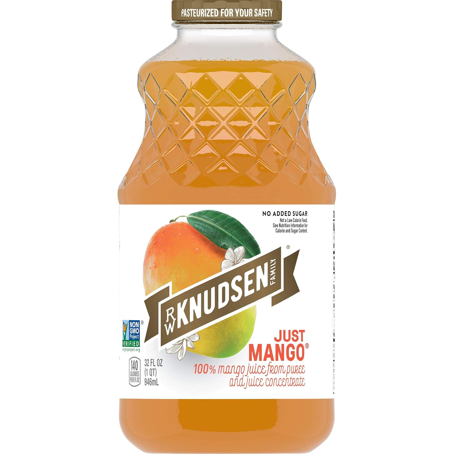 R.W. Knudsen Organic Just Mango Juice - Refreshing and Pure Taste