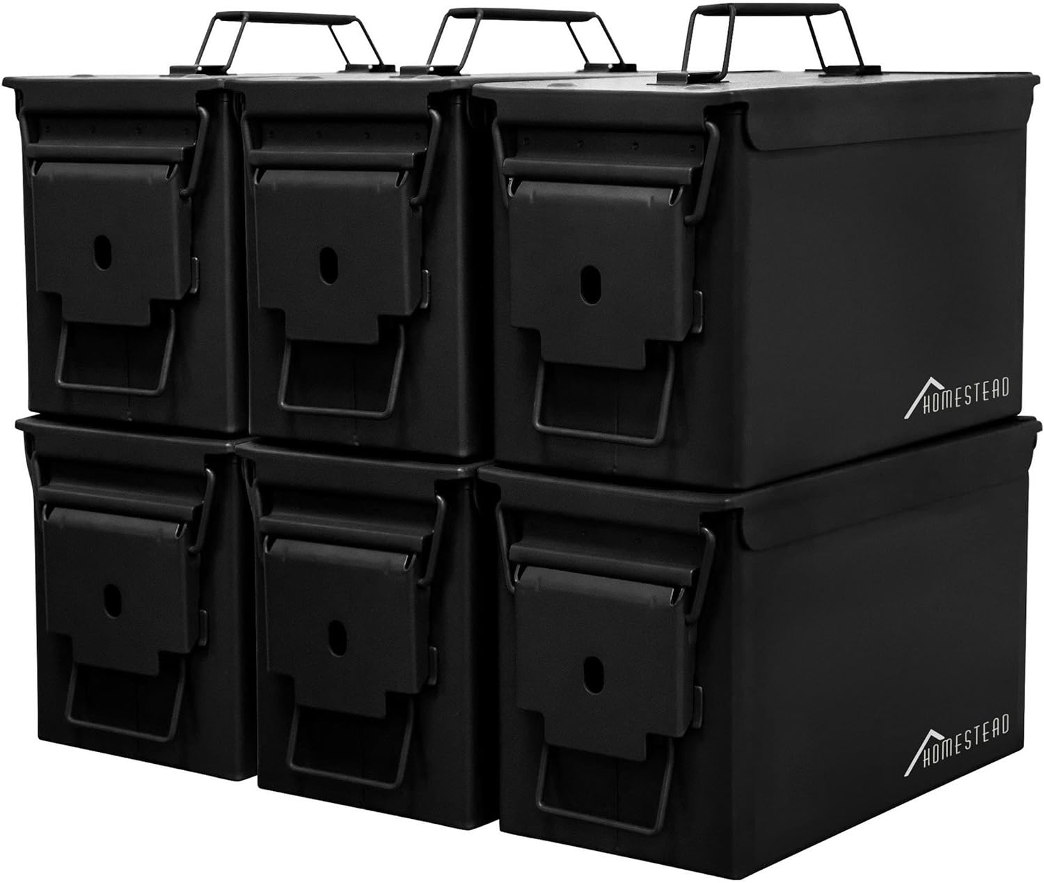 50 Cal Metal Ammo Can 6-Pack for Secure Long-Term Storage