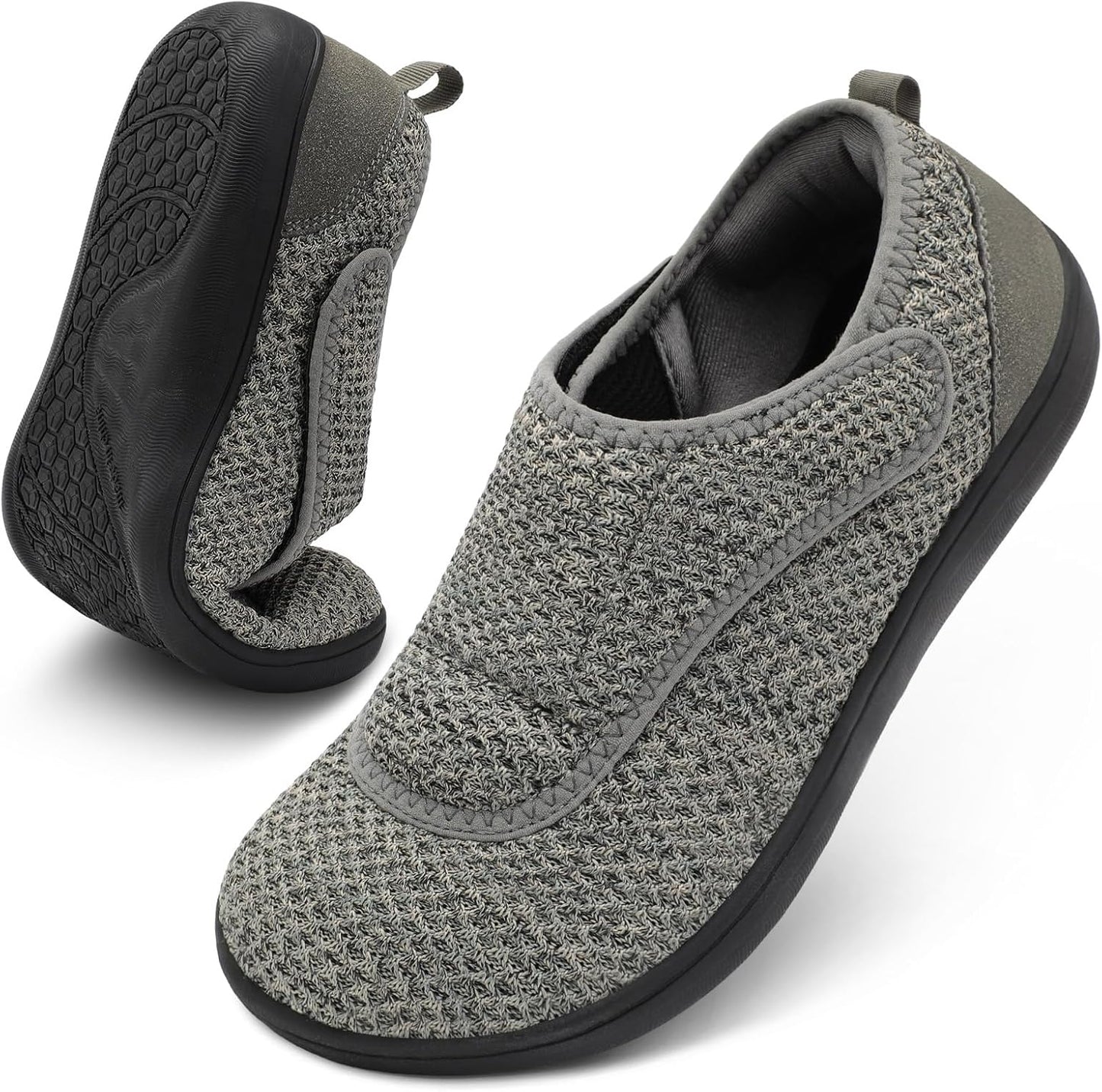 Mens Walking Shoes Wide Diabetic Shoes for Swollen Feet Relief