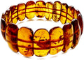 Amber Stretch Bracelet for Women 7 - Unique Stone Cut Bracelet