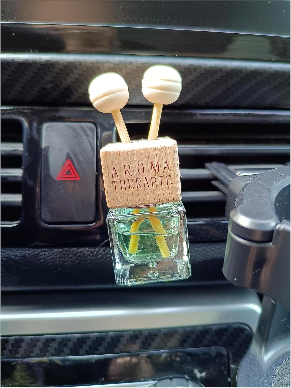 Clear Glass Car Vent Clip ~ Aromatherapy On-the-Go!