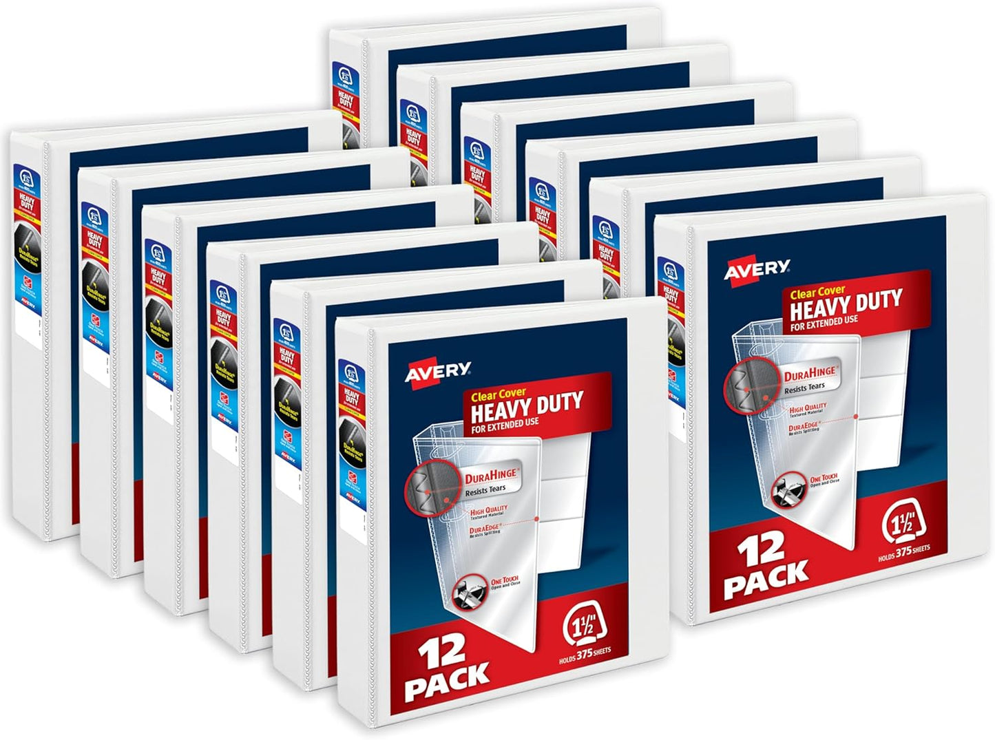 Avery Heavy-Duty View Binders with One Touch Slant Rings