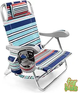 Homevative Kids Folding Backpack Beach Chair for Young Ones