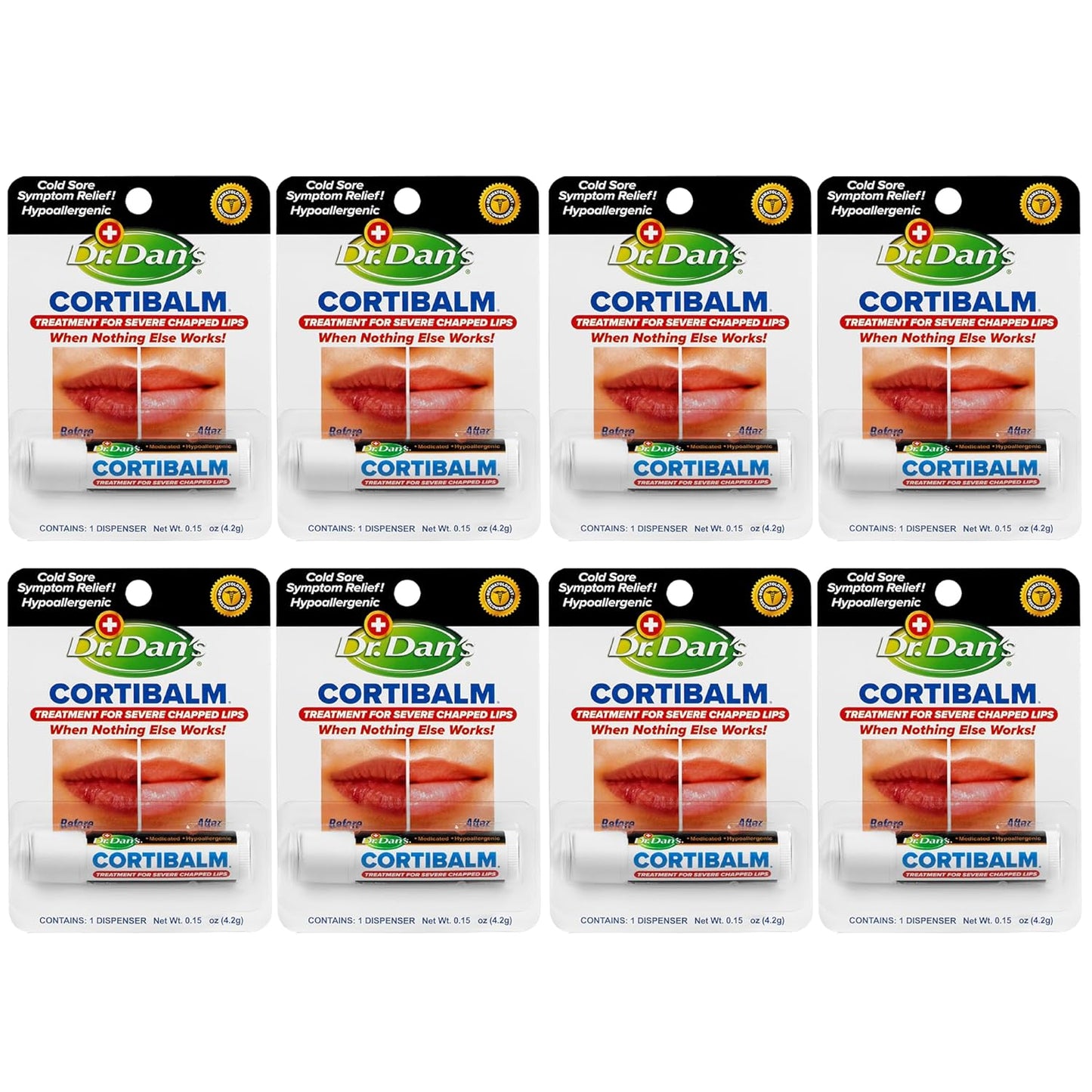 Dr. Dan's Cortibalm for Dry Cracked Lips - Healing Lip Balm