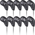 Craftsman Golf Iron Head Covers Set 12pcs - Thick PU Leather