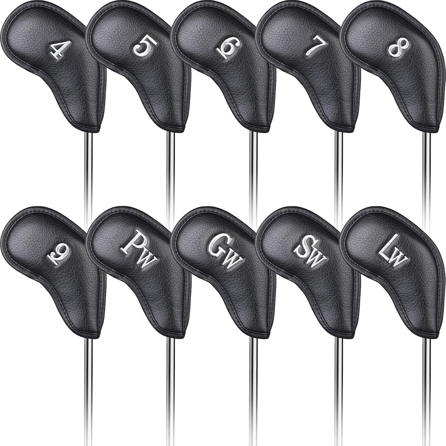 CRAFTSMAN GOLF Thick Synthetic Leather Golf Iron Head Covers Set
