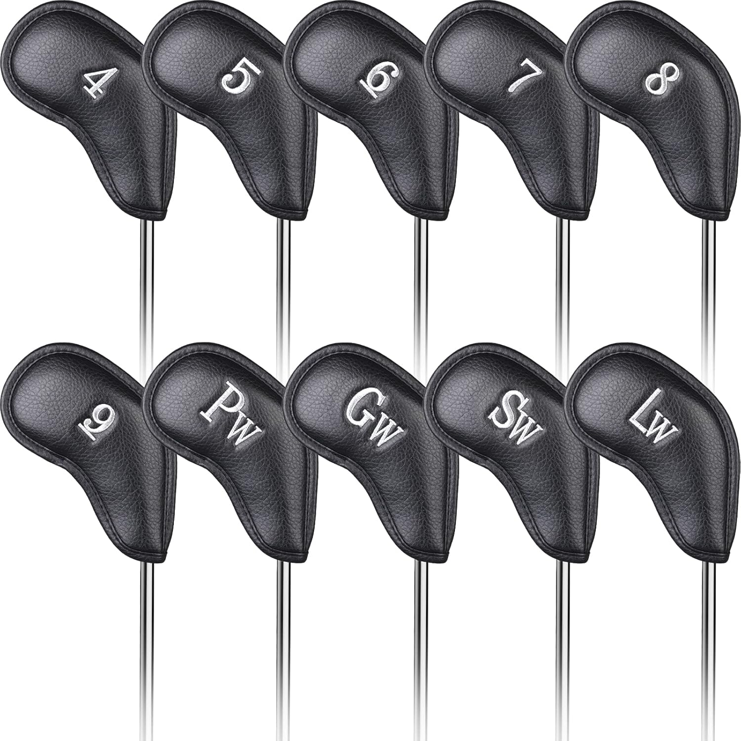 CRAFTSMAN GOLF Thick Synthetic Leather Golf Iron Head Covers Set