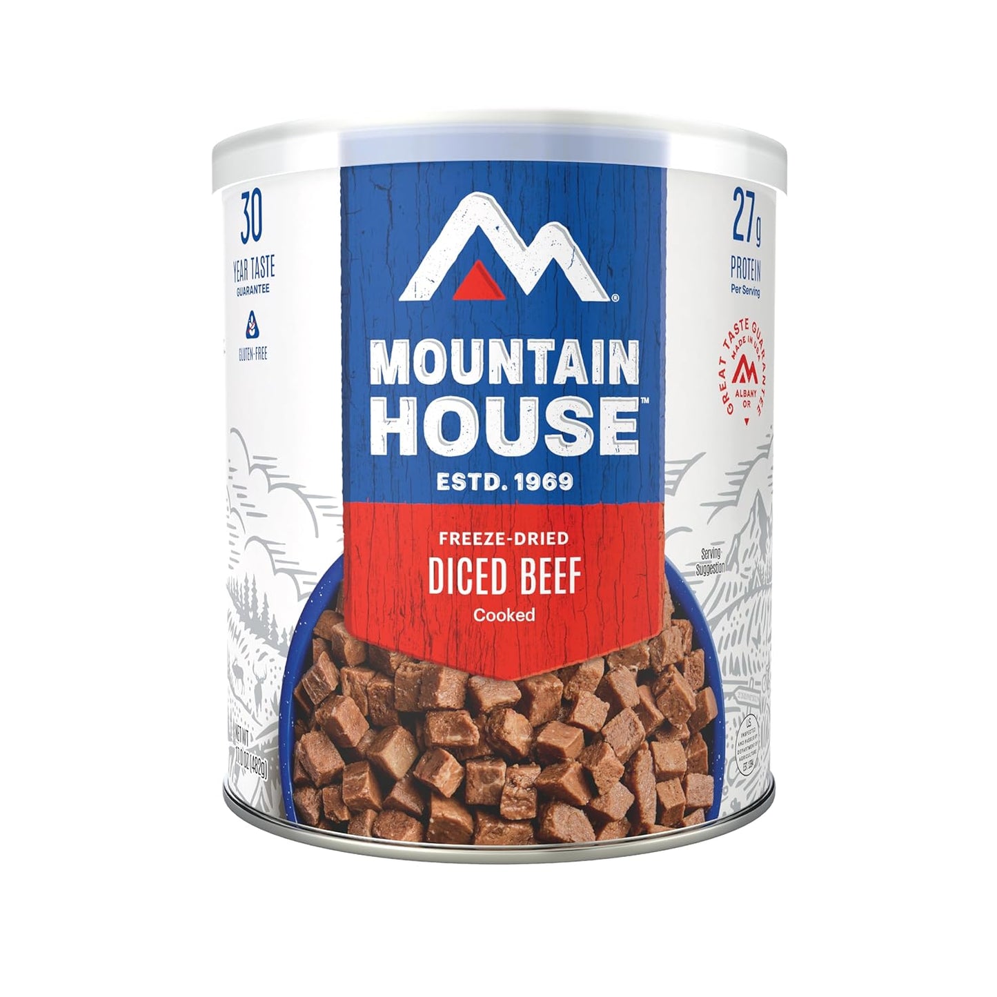 Mountain House Diced Beef - Freeze Dried Emergency Food Can