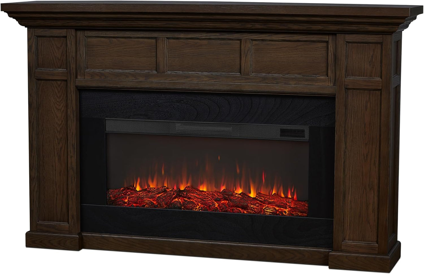 Real Flame Alcott 75 Electric Fireplace with Remote Control
