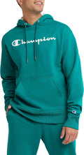 Champion Men's Fleece Script Logo Hoodie - Warm, True-Fit Everyday