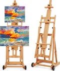 VISWIN Studio H-Frame Easel - Tilting, Adjustable Beech Wood Stand