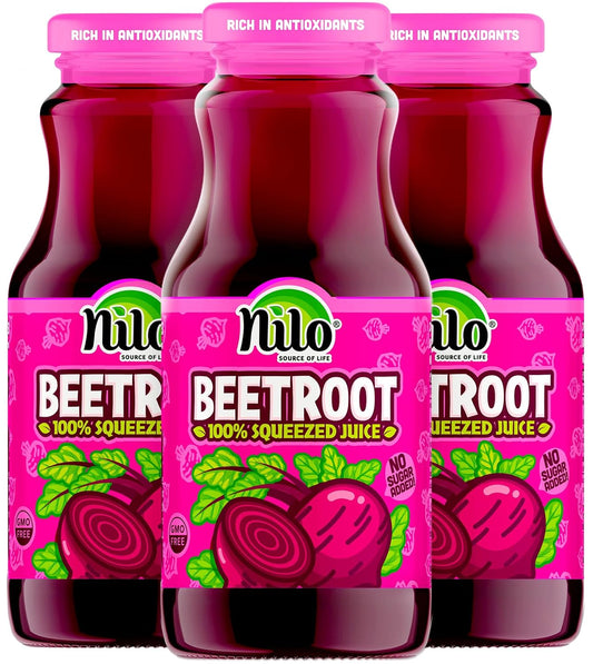 NILO Beetroot Juice - 100% Pure Beetroot, No Sugar Added
