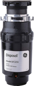 GE Disposall Continuous Feed 1/3 HP Garbage Disposer - Quiet, Easy