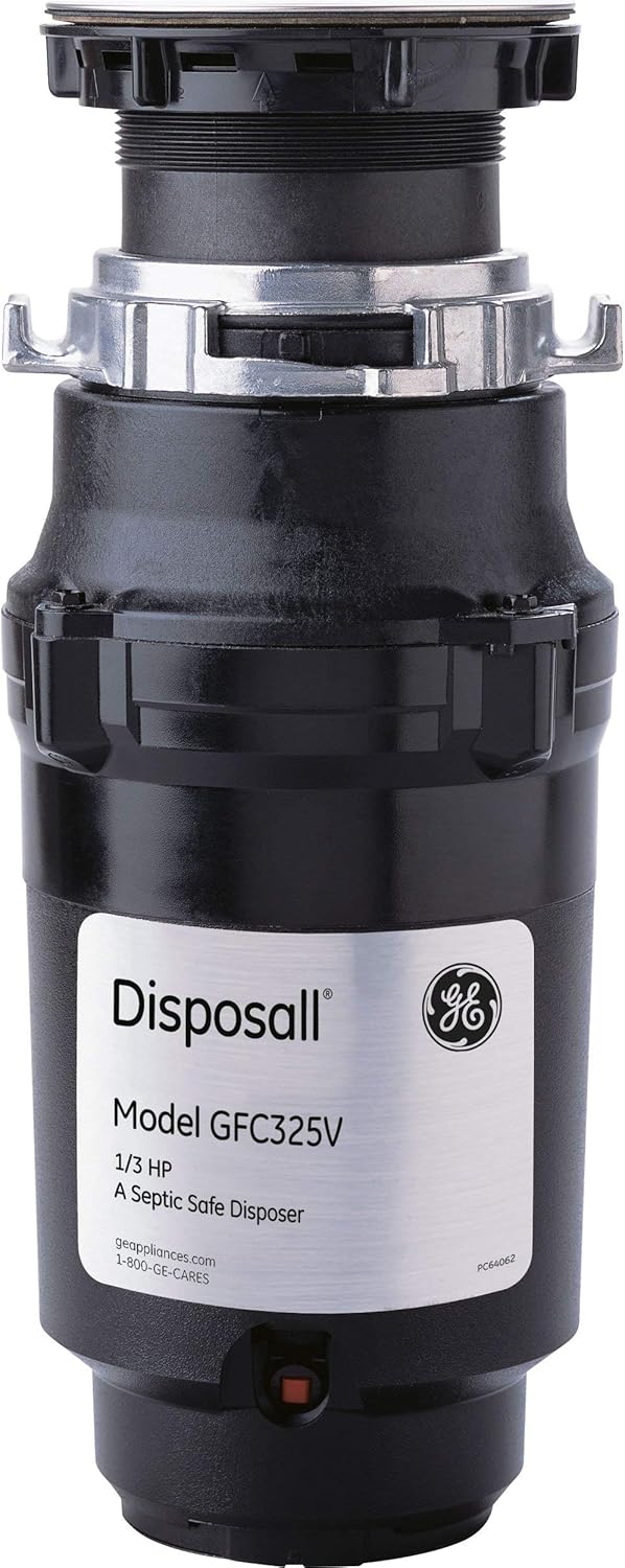 GE Disposall Continuous Feed 1/3 HP Garbage Disposer for Homes
