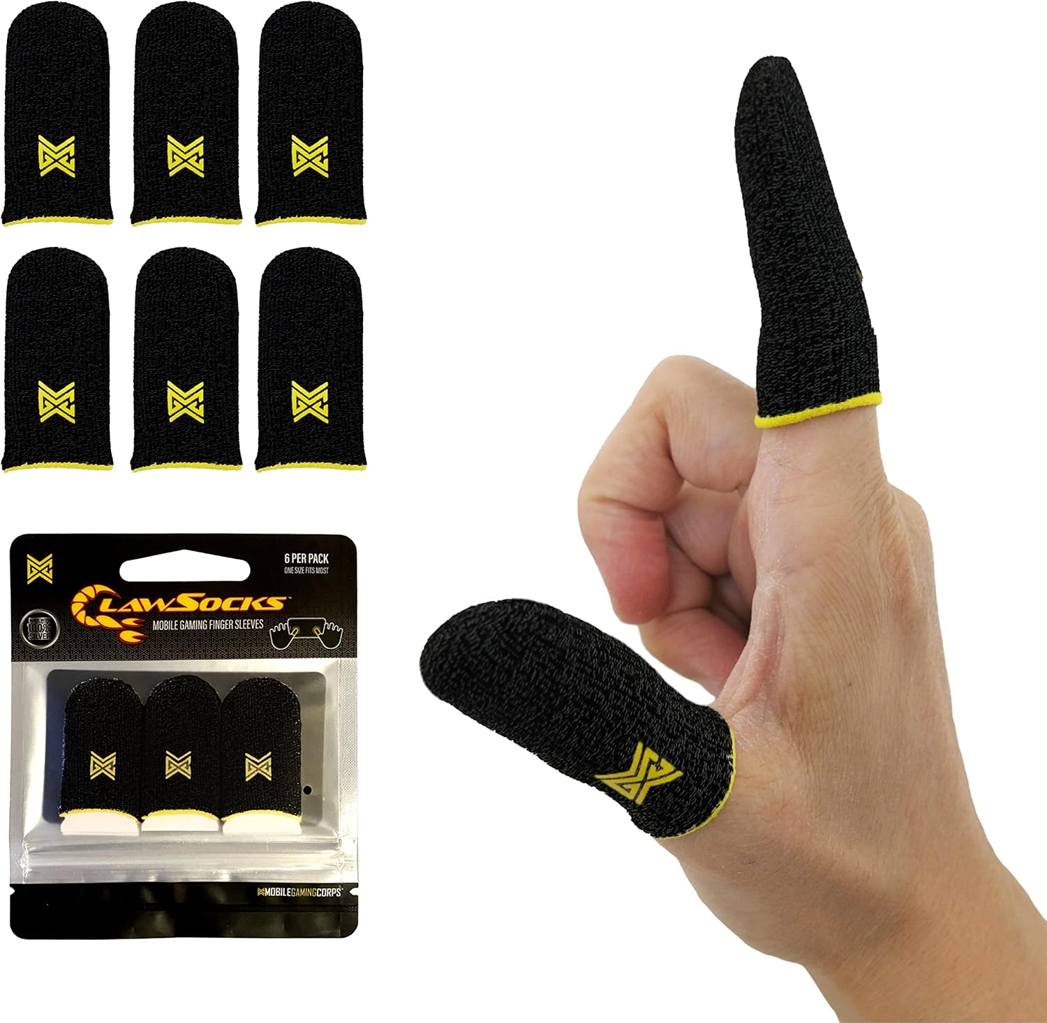 Gamer Claw Socks x6: Carbon Grip & Compression