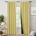 NICETOWN 100% Blackout Curtains for Sliding Glass Door - True Darkness