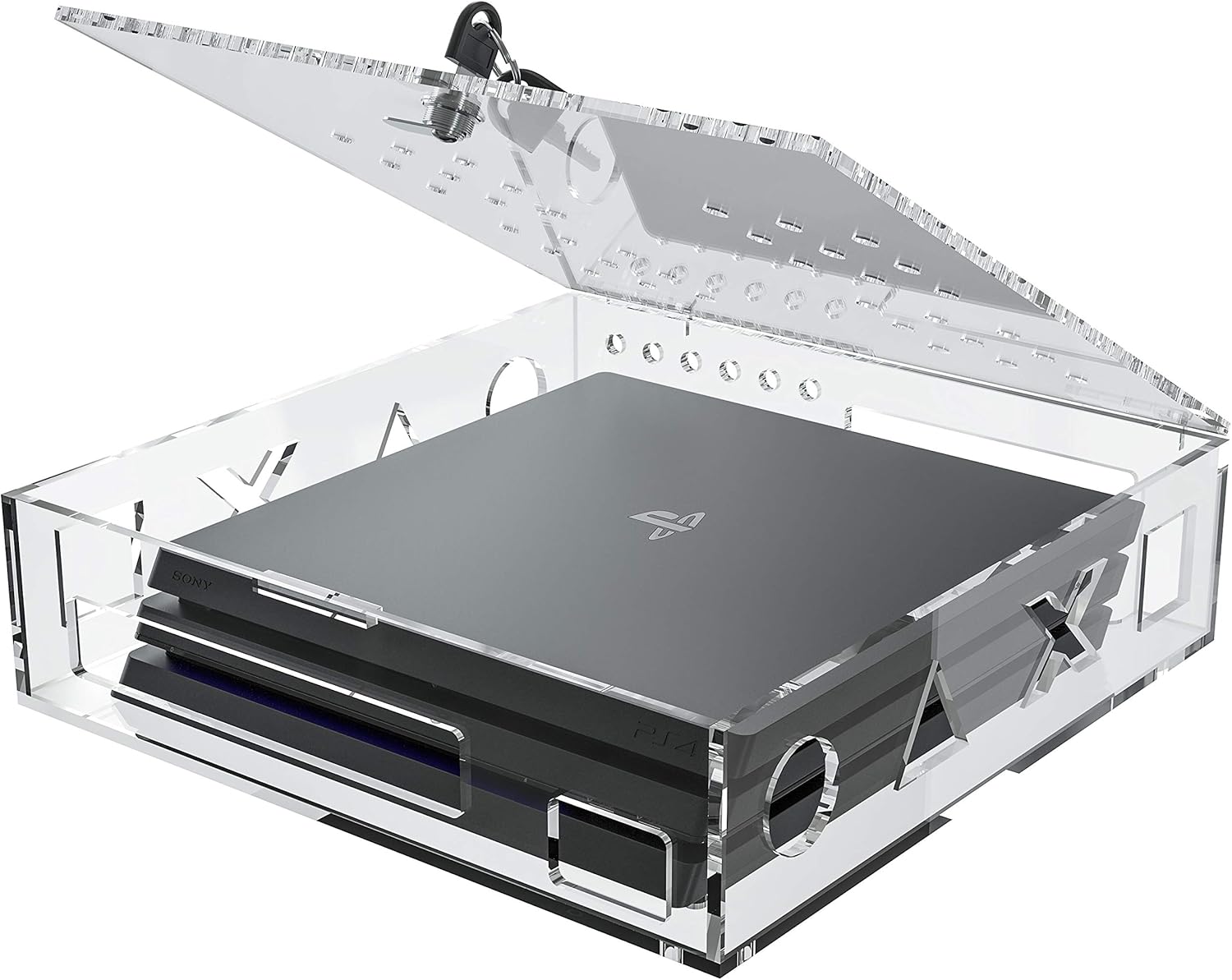 Skywin Acrylic Lock Box for PS4 Console - Secure Your Gaming