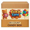 Foxy Fane 99-Count Holiday Candy Gift Box - Variety Pack of 99 Treats