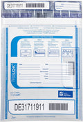 ControlTek TripLok 9 in x 12 in Clear Tamper-Evident Deposit Bags