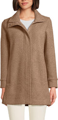 Boucle Fleece Coat - Cozy, Soft Mid-Length Women's Coat