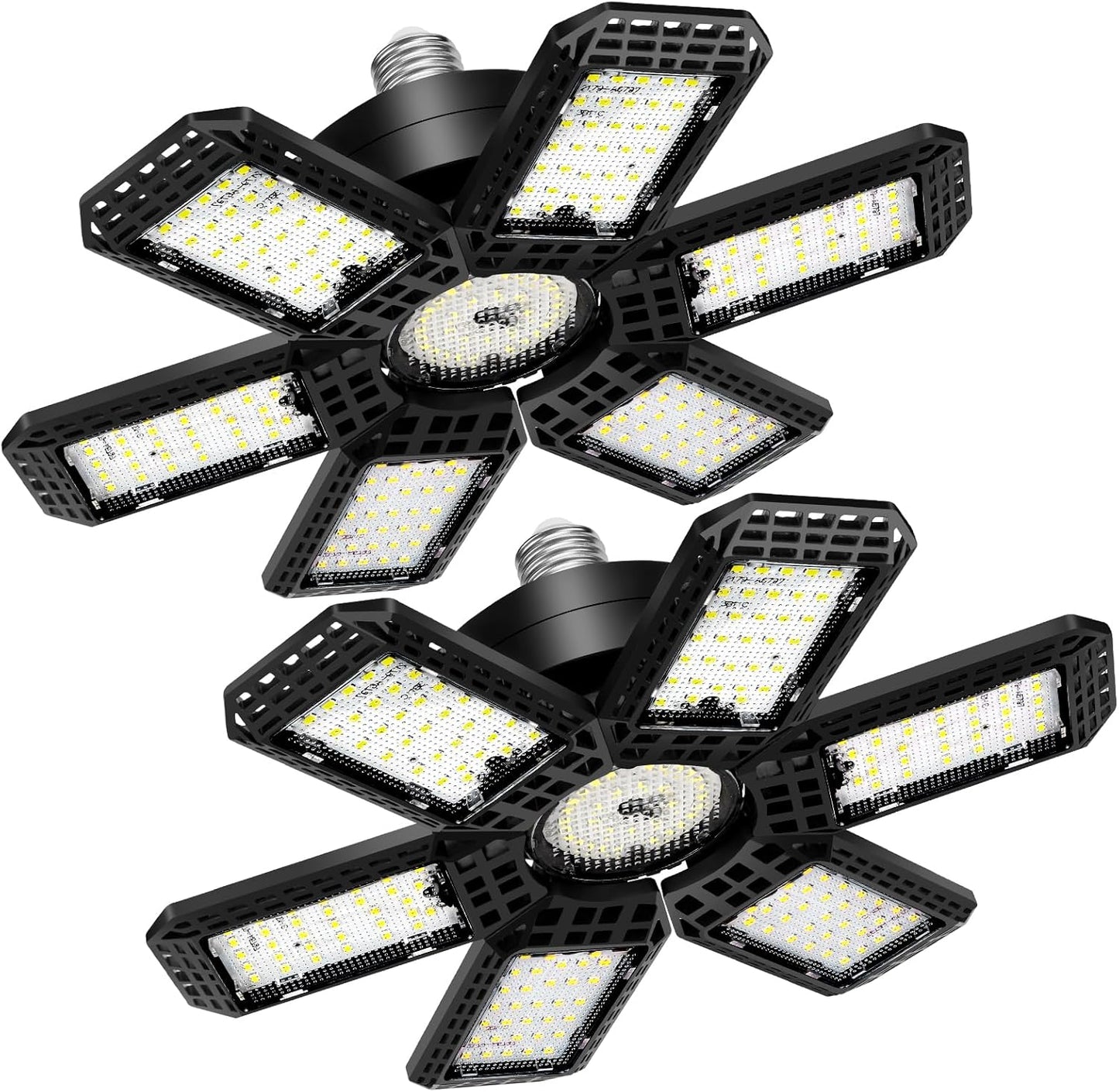 200W Super Bright LED Garage Lights with Adjustable Panels