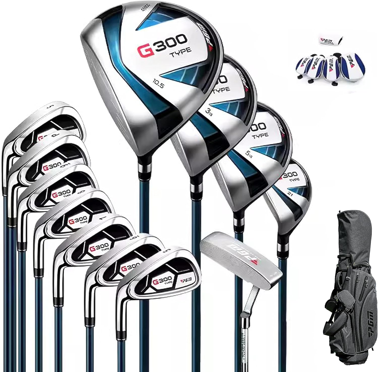 PGM 18 Pieces Mens Golf Club Set for Beginners and Novices