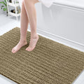 Arotive Chenille Bath Rug 59x35 Camel - Ultra Soft Shaggy Mat