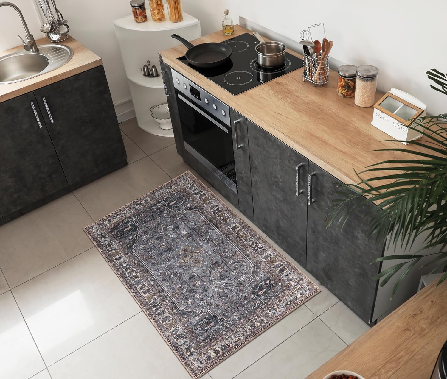Keen Home Design 2x3 Rug - Vintage Machine Washable Entry Rug