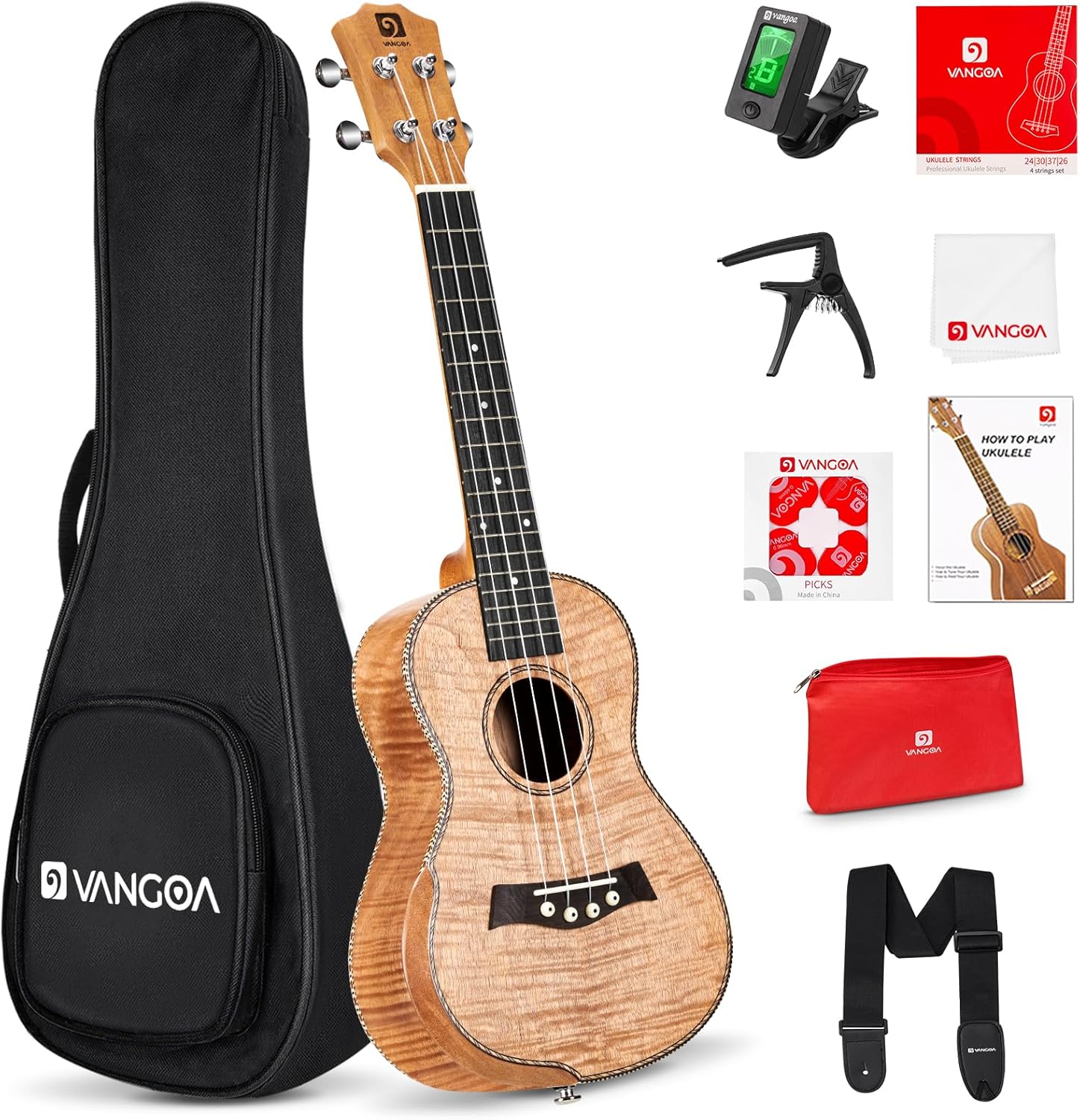 Vangoa Concert Ukulele 23 inch Kit for Beginners and Adults