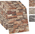 3D Wall Panels Peel and Stick Faux Brick Wallpaper - Easy Install