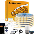 Lichaser 6 Rolls 9.84ft WiFi Flexible COB LED Lights for Acoustic