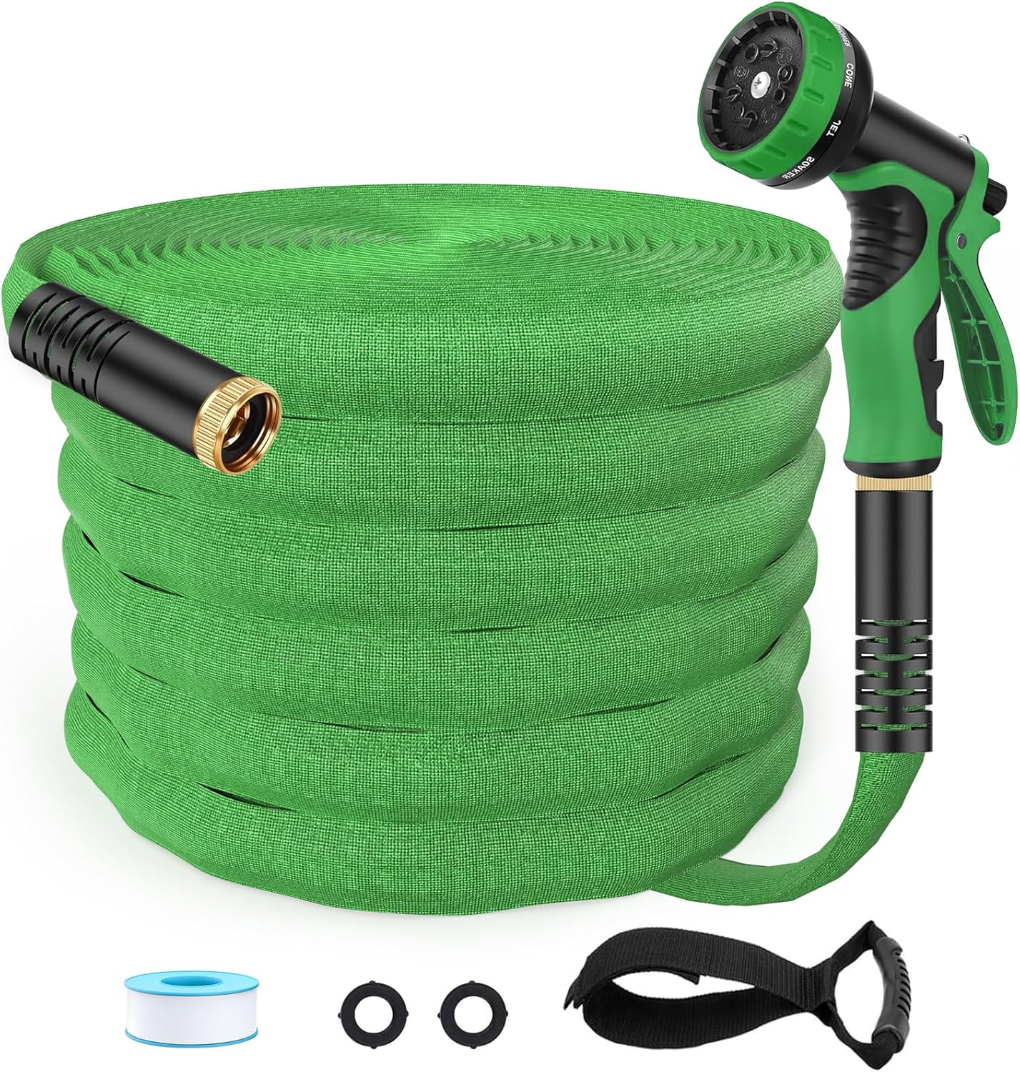 Flexible Garden Hose 75ft - Lightweight Kink-Free Water Hose